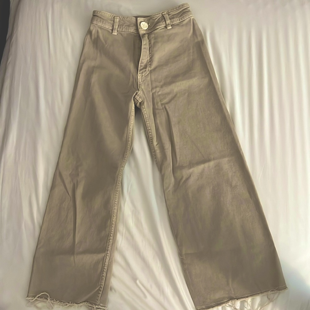 Zara Marine High Wasted Wide Leg Pants